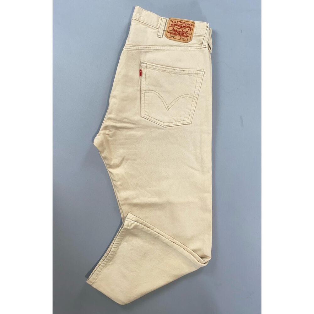 Levi's 501 Vintage Classic Straight Button Fly Denim Jeans. Actual 36X27. Read.